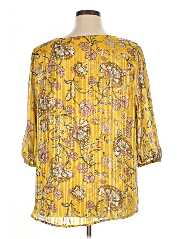 retrology 3/4 Sleeve Blouse (view 2)