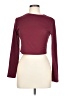 Trendy Queen Burgundy Long Sleeve Top Size L - photo 1