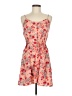 Mudd 100% Polyester Floral Red Casual Dress Size M - photo 1