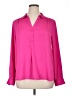 Dana Buchman 100% Polyester Pink Long Sleeve Blouse Size XL - photo 1
