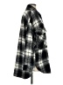 Zara Plaid Black Coat Size S - photo 4