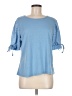 Alison Andrews Blue Short Sleeve Top Size M - photo 1