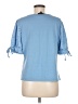 Alison Andrews Blue Short Sleeve Top Size M - photo 2