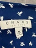 Chaus 100% Polyester Blue 3/4 Sleeve Blouse Size M - photo 7