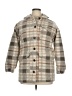 Universal Thread 100% Polyester Plaid Gray Tan Coat Size XXL (estimated) - photo 1