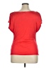 L.K. Bennett Red Short Sleeve Top Size XL - photo 2