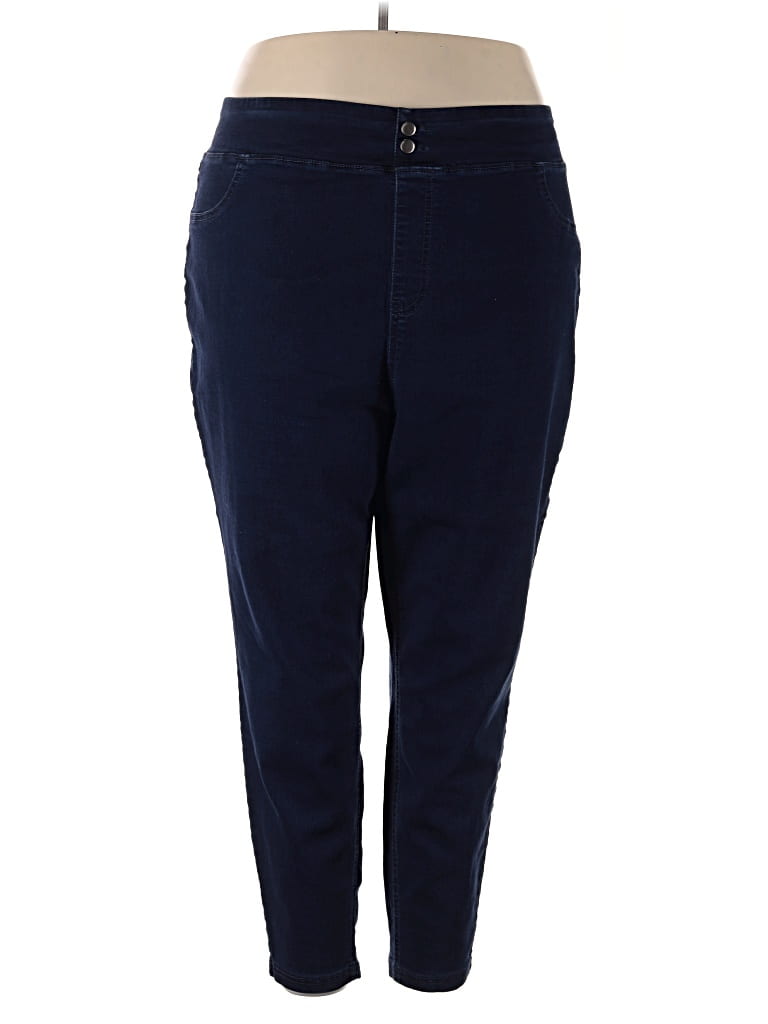 Pre-owned Terra & Sky Casual Pants In Blue