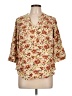 Torrid 100% Rayon Floral Yellow Ivory 3/4 Sleeve Blouse Size Lg Plus (0) - photo 1