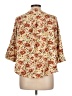 Torrid 100% Rayon Floral Yellow Ivory 3/4 Sleeve Blouse Size Lg Plus (0) - photo 2