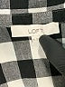 Ann Taylor LOFT Checkered-gingham Black Sleeveless Blouse Size M - photo 7