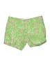 Lilly Pulitzer 100% Cotton Floral Green Shorts Size 00 - photo 1