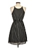 Soprano 100% Polyester Stripes Black Casual Dress Size XS - photo 2