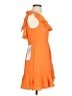 BCBGMAXAZRIA 100% Polyester Orange Cocktail Dress Size 4 - photo 4