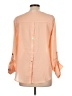 Mine 100% Polyester Orange 3/4 Sleeve Blouse Size L - photo 2