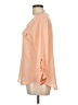 Mine 100% Polyester Orange 3/4 Sleeve Blouse Size L - photo 5