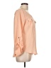 Mine 100% Polyester Orange 3/4 Sleeve Blouse Size L - photo 4