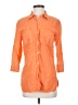 Assorted Brands Orange 3/4 Sleeve Button-Down Shirt Size XS - photo 1