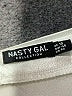 Nasty Gal Inc. 100% Polyester Metallic Silver Formal Skirt Size 14 - photo 4