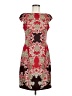 London Times Paisley Red Cocktail Dress Size 8 - photo 1