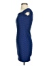 Unbranded Chevron-herringbone Blue Cocktail Dress Size S (estimated) - photo 5