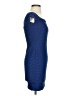 Unbranded Chevron-herringbone Blue Cocktail Dress Size S (estimated) - photo 4