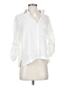 Max Studio White 3/4 Sleeve Button-Down Shirt Size S - photo 1