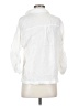 Max Studio White 3/4 Sleeve Button-Down Shirt Size S - photo 2