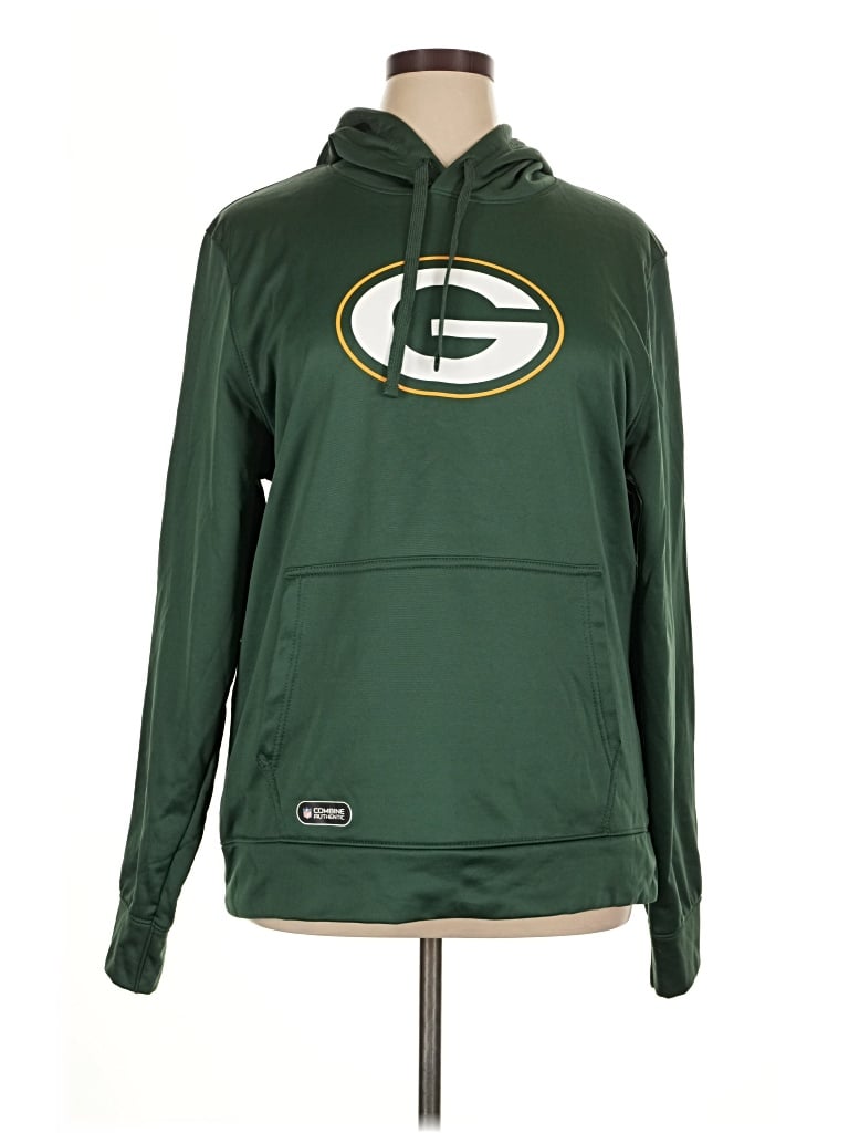 Pre-owned Nfl Pullover Hoodie In Green