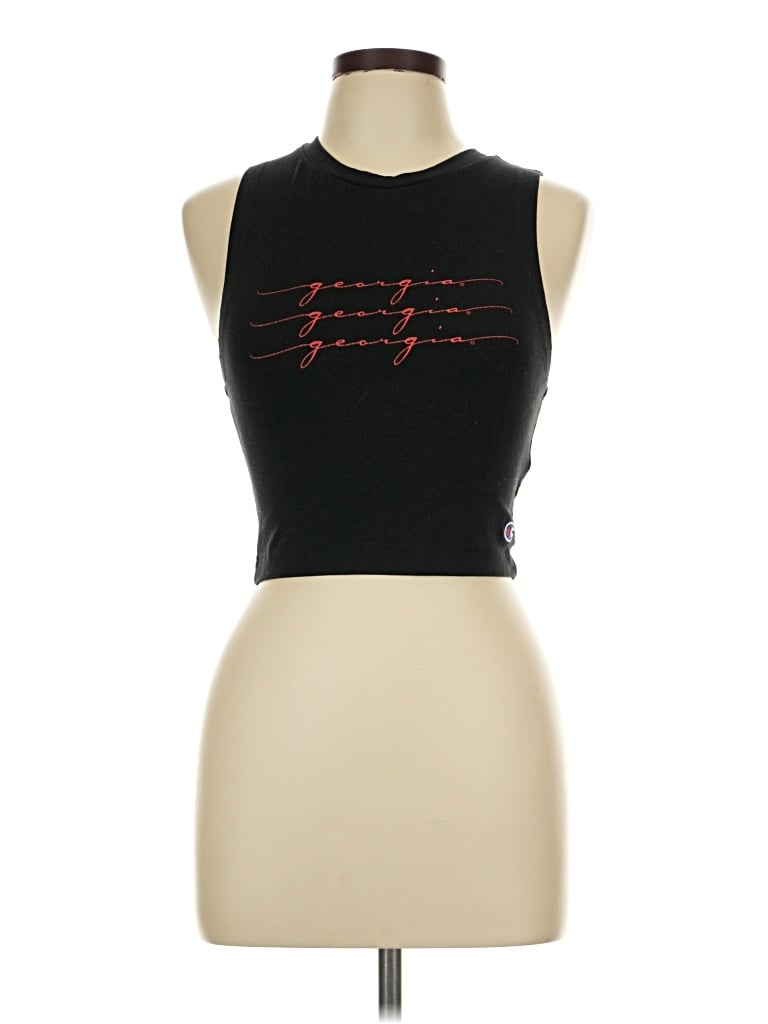 Pre-owned Champion Sleeveless T-shirt In Black