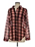 ABS Allen Schwartz 100% Polyester Plaid Red Long Sleeve Blouse Size M - photo 1
