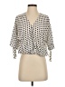 MICHAEL Michael Kors Polka Dots Ivory 3/4 Sleeve Blouse Size S - photo 1