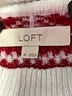 Ann Taylor LOFT Chevron-herringbone Red Pullover Sweater Size M - photo 9
