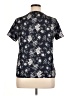Unbranded Black Blue Short Sleeve Blouse Size XL - photo 2