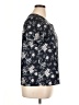 Unbranded Black Blue Short Sleeve Blouse Size XL - photo 4