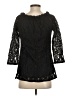 Assorted Brands 100% Polyester Black 3/4 Sleeve Blouse Size XS - photo 2