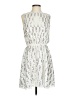 Anna-kaci 100% Polyester Metallic Silver Ivory Cocktail Dress Size XS (estimated) - photo 1
