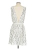 Anna-kaci 100% Polyester Metallic Silver Ivory Cocktail Dress Size XS (estimated) - photo 2