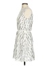 Anna-kaci 100% Polyester Metallic Silver Ivory Cocktail Dress Size XS (estimated) - photo 5