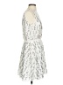 Anna-kaci 100% Polyester Metallic Silver Ivory Cocktail Dress Size XS (estimated) - photo 4