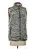 Thread & Supply 100% Polyester Gray Faux Fur Vest Size S - photo 1
