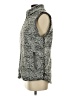 Thread & Supply 100% Polyester Gray Faux Fur Vest Size S - photo 5