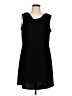 S'edge Solid Black Casual Dress Size L - photo 1