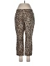 Investments Animal Print Brown Casual Pants Size 10 (petite) - photo 1