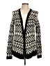 Lou & Grey Aztec Or Tribal Print Black Kimono Size L - photo 1