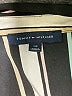 Tommy Hilfiger 100% Polyester Stripes Green Black Long Sleeve Blouse Size S - photo 7