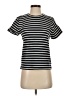 Madewell Stripes Black Short Sleeve Turtleneck Size XS - photo 1