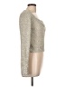 Chelsea & Violet 100% Polyester Metallic Silver Pullover Sweater Size L - photo 4