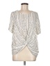 Potter's Pot Silver Short Sleeve Blouse Size M - photo 1
