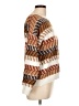 Lety & Me Chevron-herringbone Brown Pullover Sweater Size L - photo 4