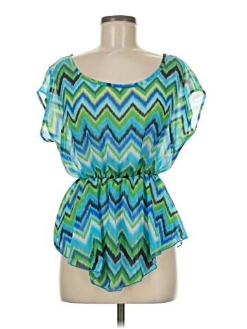 Whats Hot Short Sleeve Blouse (view 1)